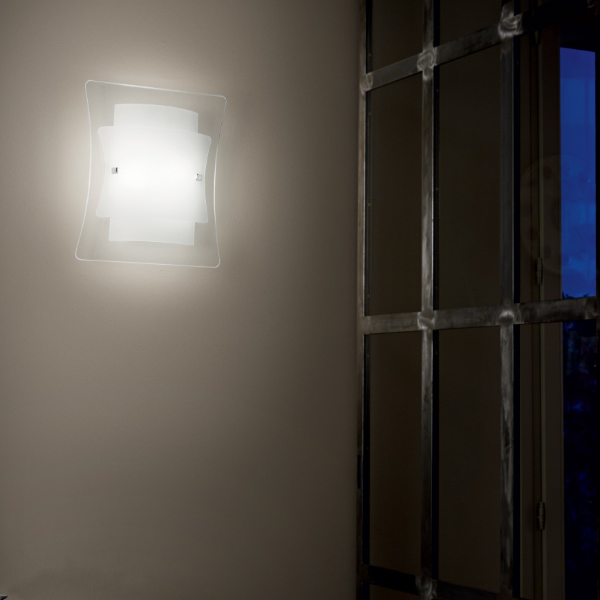 Ideal Lux - sieninis šviestuvas TRIPLO 2xE27/60W/230V skaidrus