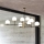 Ideal Lux - Sietynas ant stulpo GOURMET 9xE14/28W/230V diametras 131,5 cm auksas