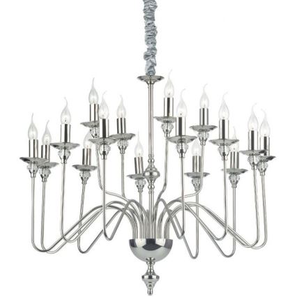 Ideal Lux - Sietynas, kabinamas ant grandinės ARTU 16xE14/40W/230V diametras 90 cm blizgus chromas