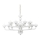 Ideal Lux - Sietynas, kabinamas ant grandinės CASANOVA 16xE14/40W/230V diametras 120 cm balta