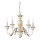 Ideal Lux - Sietynas, kabinamas ant grandinės FIRENZE 5xE14/40W/230V diametras 55 cm balta/auksas