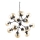 Ideal Lux - Sietynas, kabinamas ant grandinės KEPLER 18xE27/42W/230V diametras 69 cm juoda/dūminis