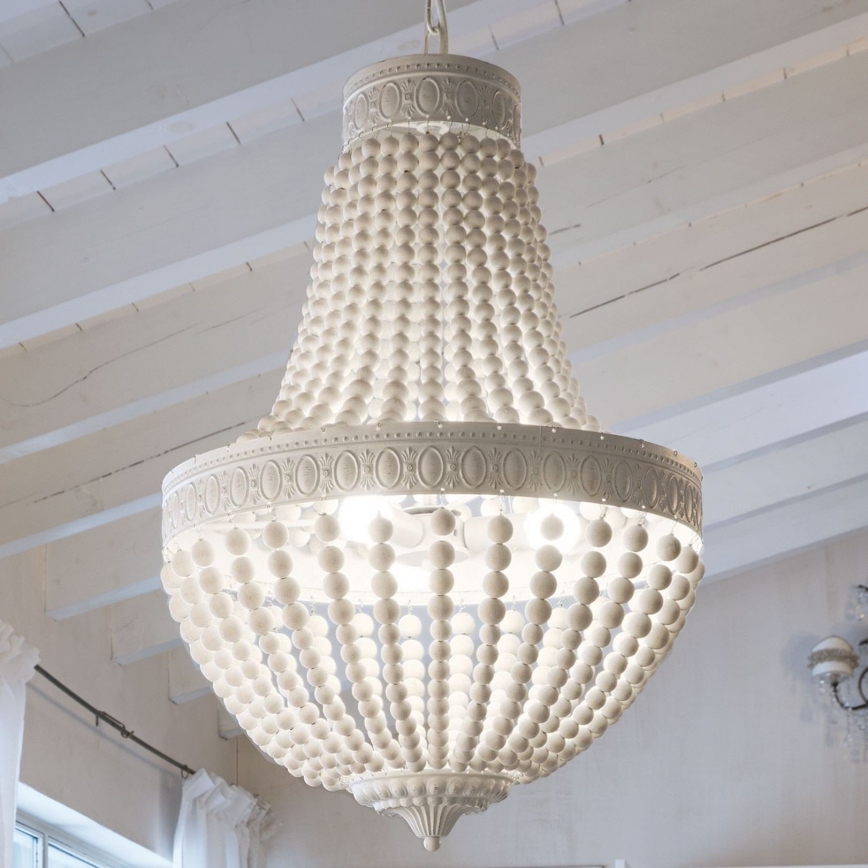 Ideal Lux - Sietynas, kabinamas ant grandinės MONET 6xE14/40W/230V diametras 50 cm kanapė/balta