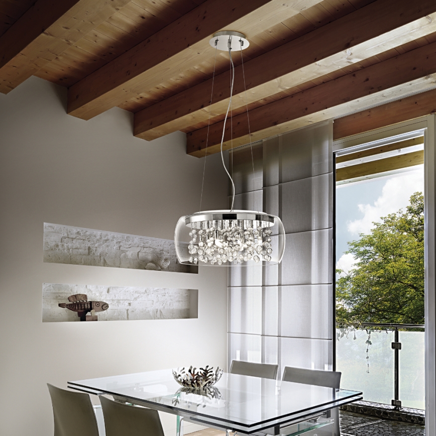 Ideal Lux - Sietynas, kabinamas ant virvės 8xG9/40W/230V