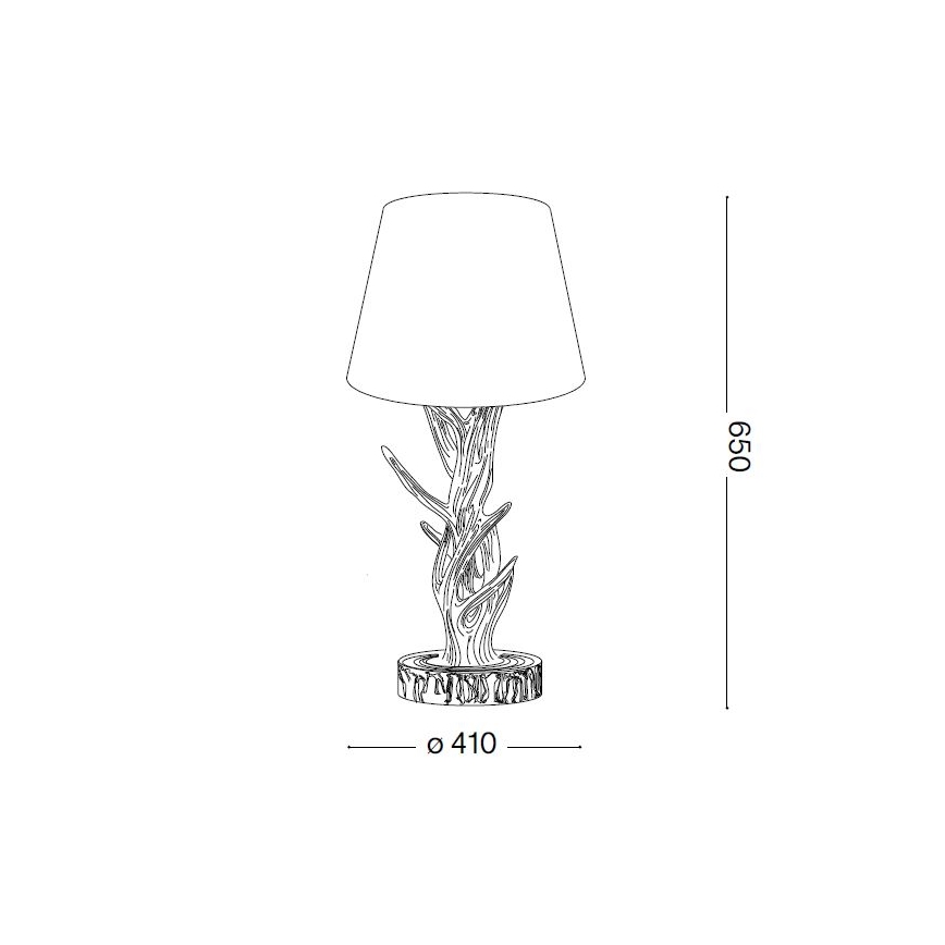 Ideal Lux - Stalinė lempa CHALET 1xE27/60W/230V ragai