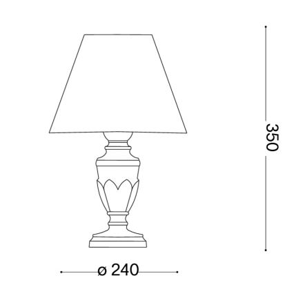 Ideal Lux - Stalinė lempa FIRENZE 1xE14/40W/230V auksinė