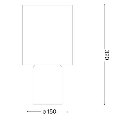 Ideal Lux - stalinė lempa KALI 1xE14/40W/230V kreminė