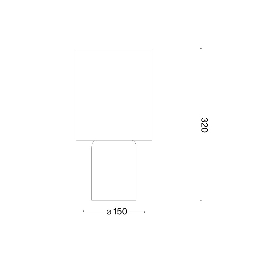 Ideal Lux - stalinė lempa KALI 1xE14/40W/230V kreminė