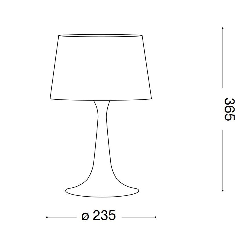 Ideal Lux - Stalinis šviestuvas 1xE27/60W/230V