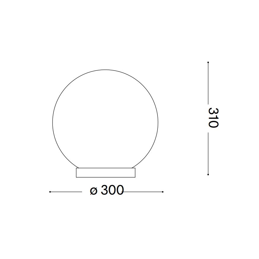 Ideal Lux - Stalinis šviestuvas CARTA 1xE27/25W/230V diametras 30 cm balta