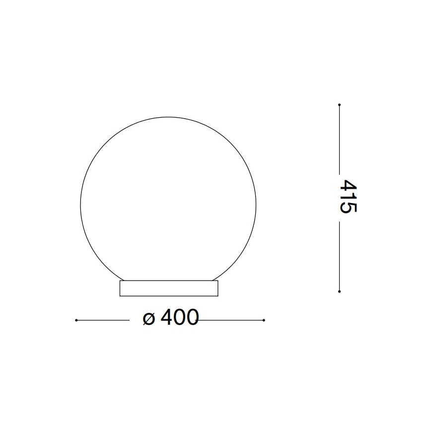 Ideal Lux - Stalinis šviestuvas CARTA 1xE27/25W/230V diametras 40 cm balta