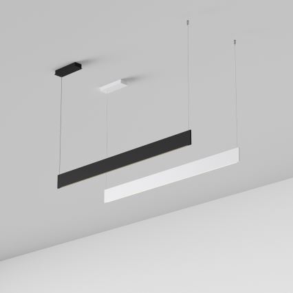 Ideal Lux - STEEL pakabinama LED liustra ant laido, 24 W, 230 V, 3000 K, CRI 90, 120 cm, juoda