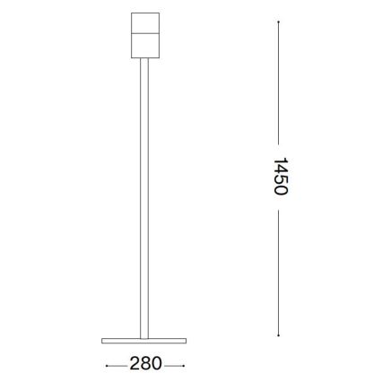 Ideal Lux - Šviestuvo koja KOMPLEKTAS UP 1xE27/42W/230V chromas