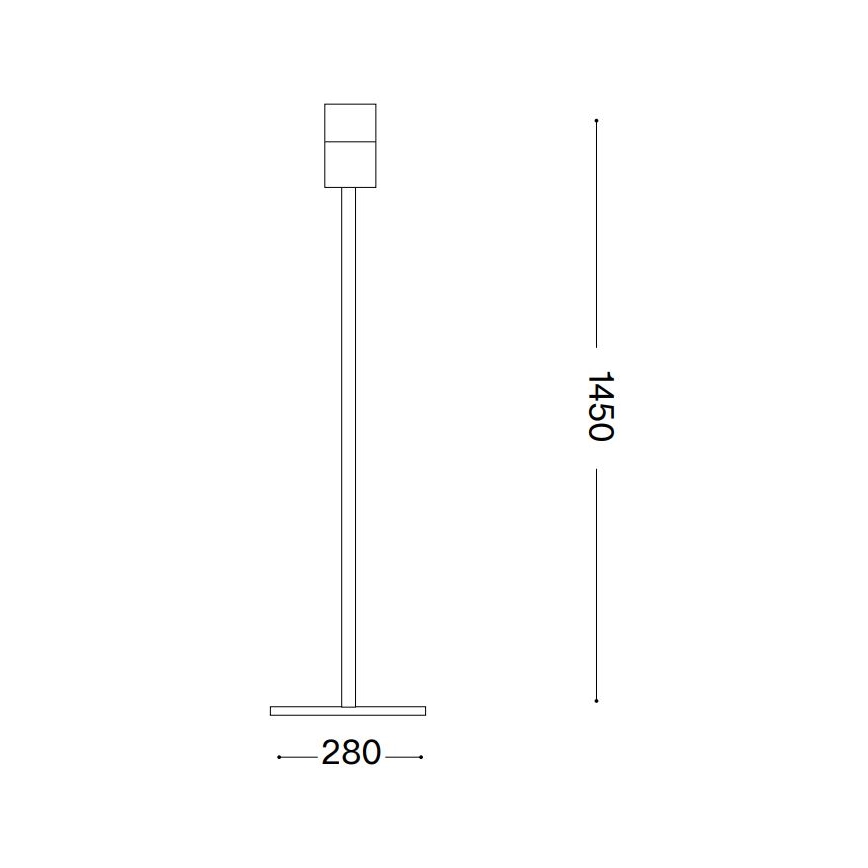 Ideal Lux - Šviestuvo koja KOMPLEKTAS UP 1xE27/42W/230V blizgus chromas