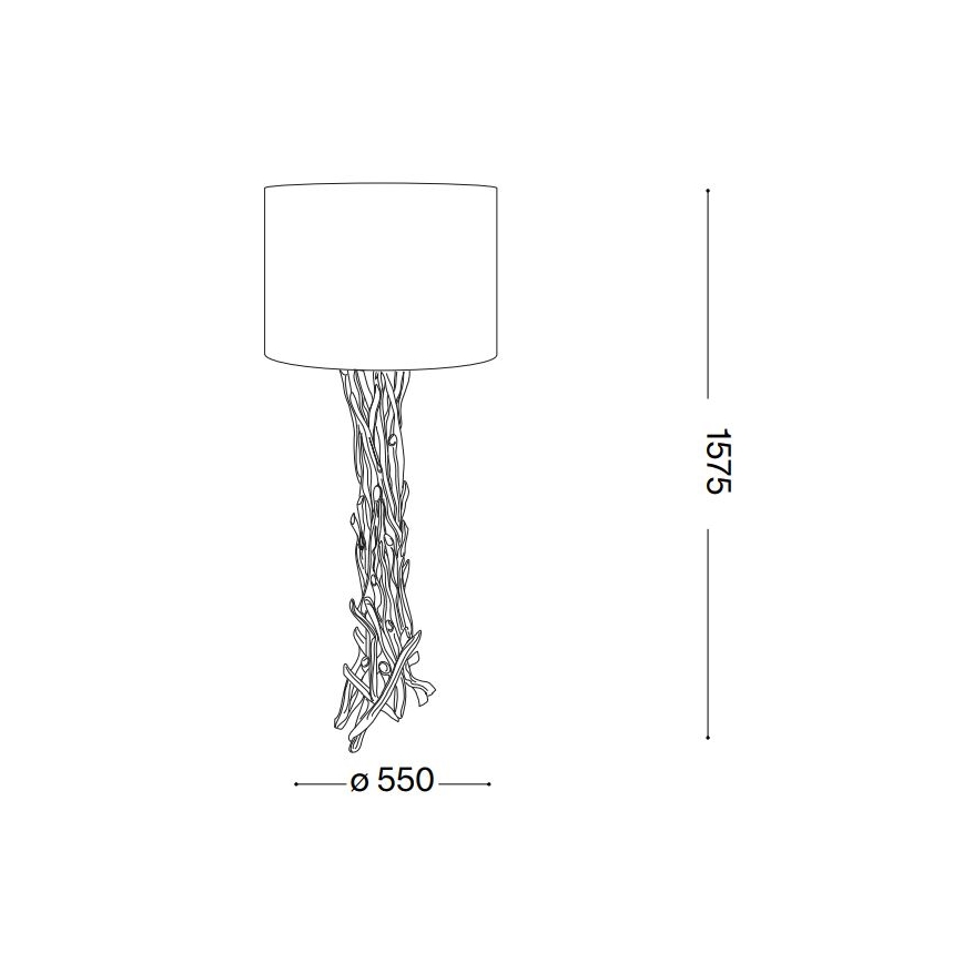 Ideal Lux - Toršeras DRIFTWOOD 1xE27/60W/230V gvajavos