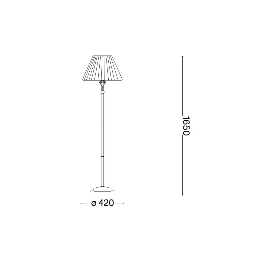 Ideal Lux - Toršeras FIRENZE 1xE14/40W/230V auksas