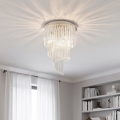 Ideal Lux - Tvirtinamas krištolinis sietynas CARLTON 12xE14/40W/230V diametras 50 cm blizgus chromas