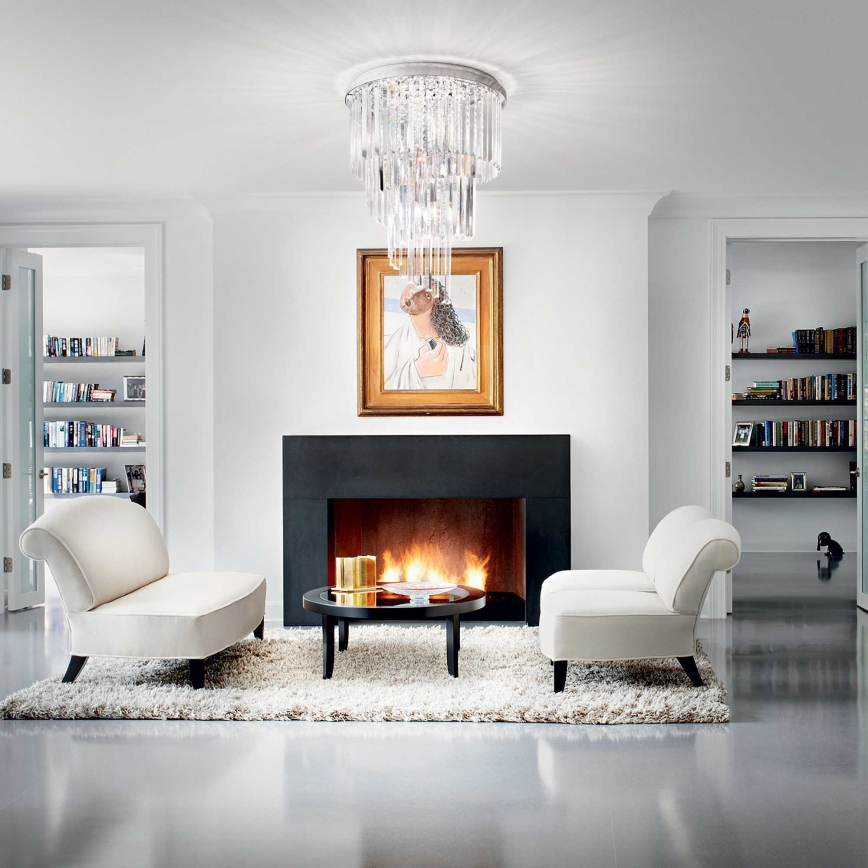 Ideal Lux - Tvirtinamas krištolinis sietynas CARLTON 12xE14/40W/230V diametras 50 cm blizgus chromas
