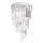 Ideal Lux - Tvirtinamas krištolinis sietynas CARLTON 8xE14/40W/230V diametras 40 cm blizgus chromas