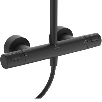 Ideal Standard A7545XG - dušo komplektas su termostatiniu maišytuvu CERATHERM T25 matinė juoda