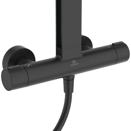 Ideal Standard BD583XG - Dušo rinkinys su maišytuvu CERATHERM ALU+ matinė juoda