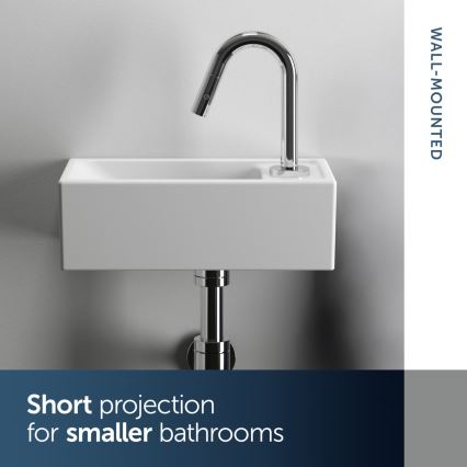 Ideal Standard E211201 - Pakabinamas praustuvas I.LIFE S 37x21 cm keramika/balta