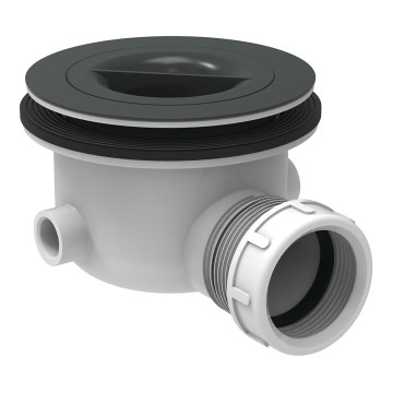 Ideal Standard K936367 - sifonas dušo padėklui, 9 cm, juodas/baltas