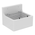 Ideal Standard S593901 - Pakabinamas praustuvas su grotelėmis DOURO 45,5x38 cm keramika/balta