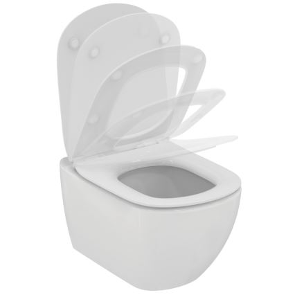 Ideal Standard T354601 - pakabinamas WC su SoftClose sėdyne TESI, keramika/balta