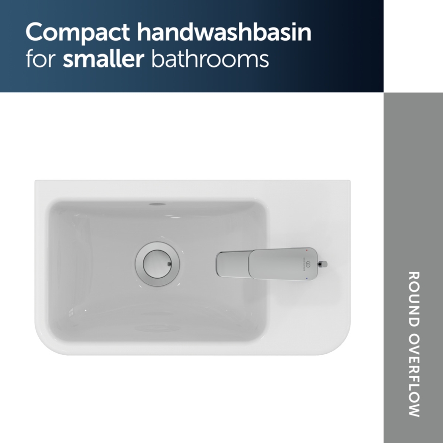 Ideal Standard T458601 - Pakabinamas praustuvas I.LIFE S 45x25 cm keramika/balta