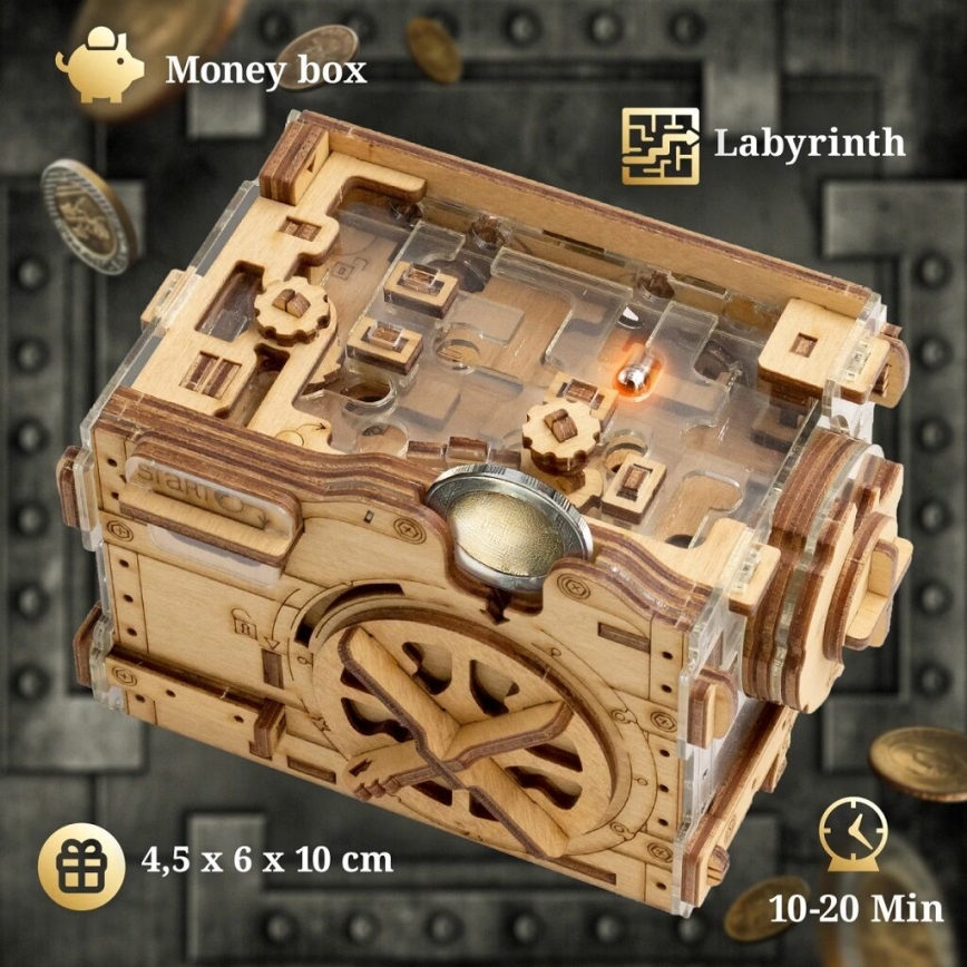 iDventure - Medinė dėlionė A-maze-ing seifas