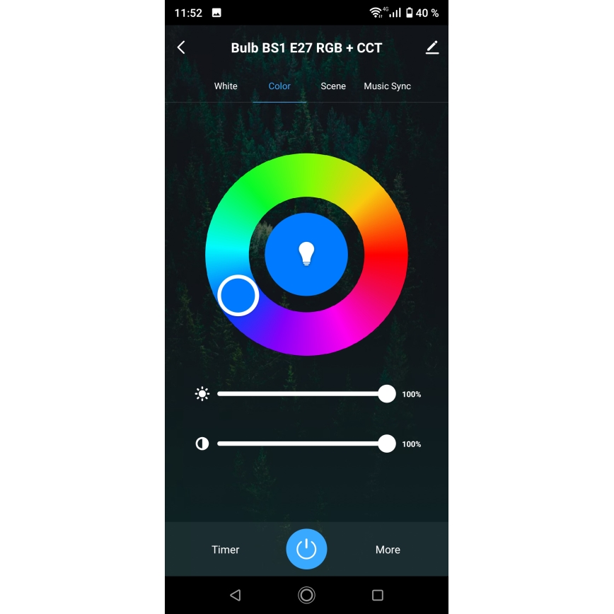 LED RGBW Dimeriuojamas vonios kambario lubinis šviestuvas LED/15W/230V 3000-6500K 22x22 cm IP54 baltas Wi-Fi