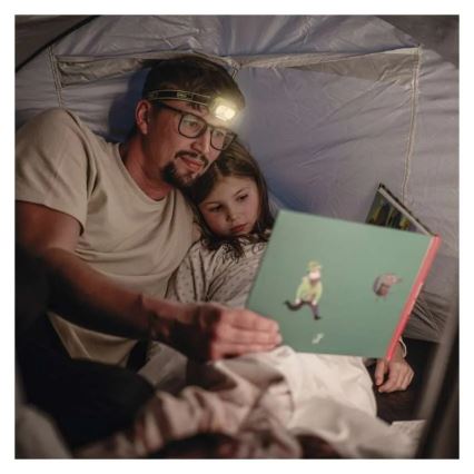 Įkraunama LED galvos lempa LED/USB IP43 800 mAh