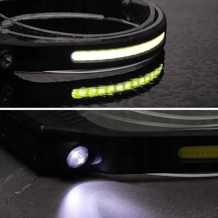 Įkraunamas LED žibintuvėlis su reguliuojamu ryškumu ir jutikliu 2xLED/5V IP44 350 lm 1200 mAh