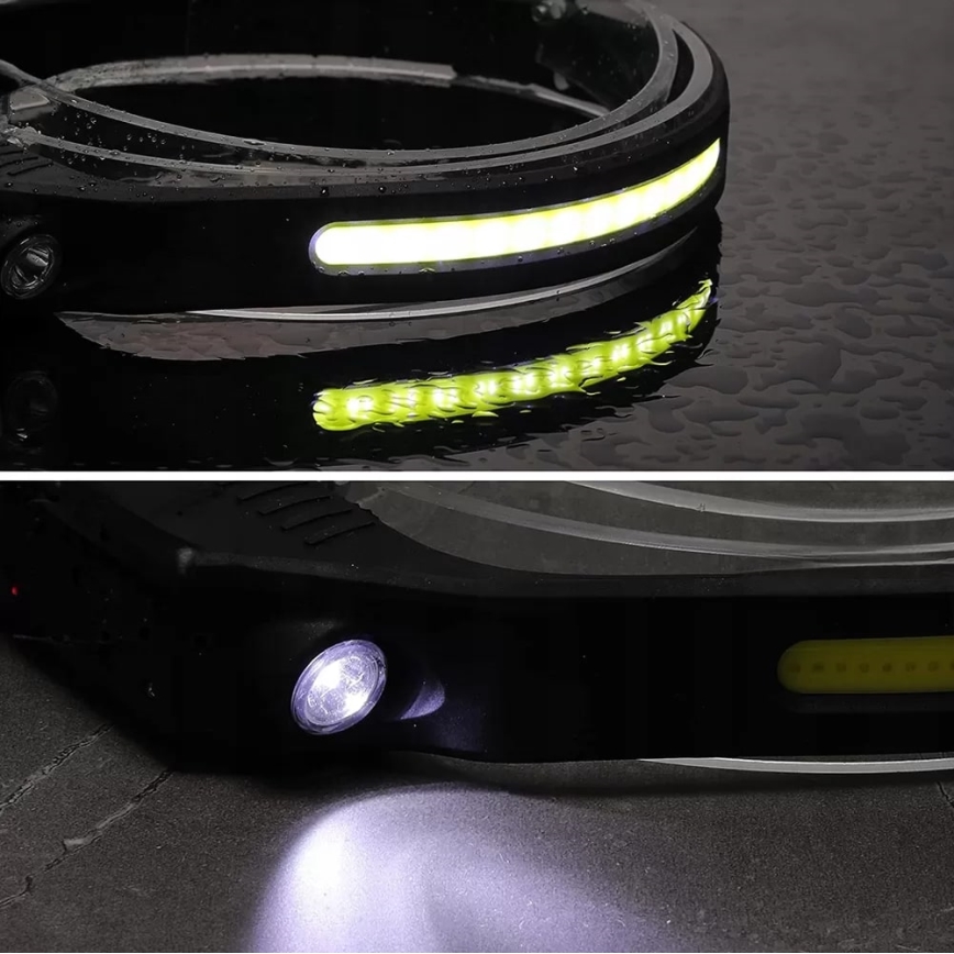 Įkraunamas LED žibintuvėlis su reguliuojamu ryškumu ir jutikliu 2xLED/5V IP44 350 lm 1200 mAh