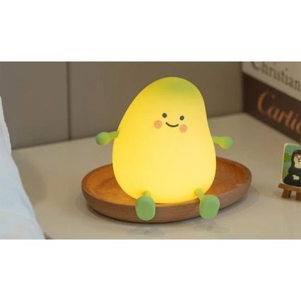 Įkraunama, reguliuojamo ryškumo vaikiška naktinė LED lempa LED/1W/5V 3000K 800 mAh mango