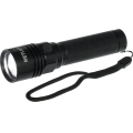 Įkraunamas aliumininis LED žibintuvėlis, 3 W, 2000 mAh, IPX4, juodas
