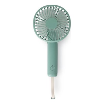 Įkraunamas kišeninis ventiliatorius 5 W/5 V, 1200 mAh, khaki