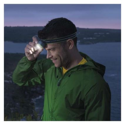 Įkraunamas LED galvos žibintas LED/USB 1600 mAh IPX6