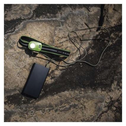 Įkraunamas LED galvos žibintas LED/USB 1600 mAh IPX6