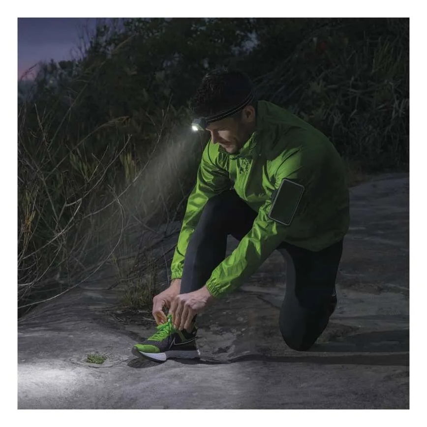 Įkraunamas LED galvos žibintas LED/USB 1600 mAh IPX6