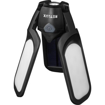 Įkraunamas LED kempingo žibintas su saulės panelė — 3 W / 1600 mAh / IPX4