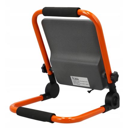 Įkraunamas LED prožektorius su stovu LED/50W/3,2V 4500K 5000 mAh IP65 oranžinis