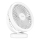 Įkraunamas LED stalinis ventiliatorius su LED apšvietimu LED/3W/5V USB 2400 mAh baltas