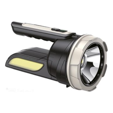Įkraunamas LED žibintuvėlis 2xLED/3W/5V 210 lm 1200 mAh juodas