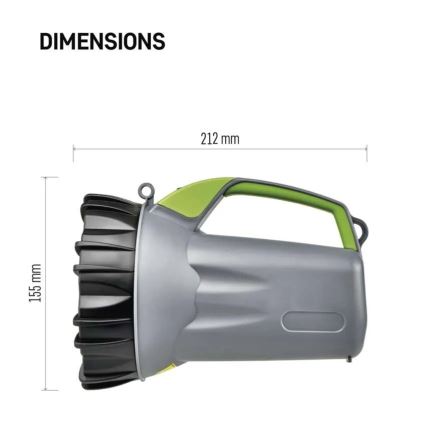 Įkraunamas LED žibintuvėlis LED/3,7V 4000 mAh