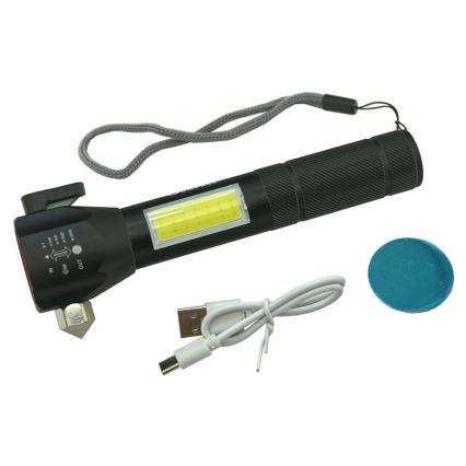 Įkraunamas LED žibintuvėlis LED/3W/5V 200 lm 1200 mAh