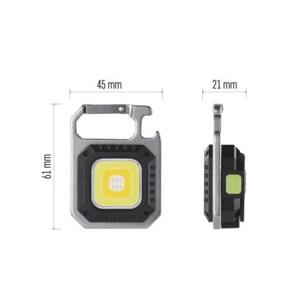 Įkraunamas LED žibintuvėlis LED/USB/3,7V IP44 750 lm 400 mAh