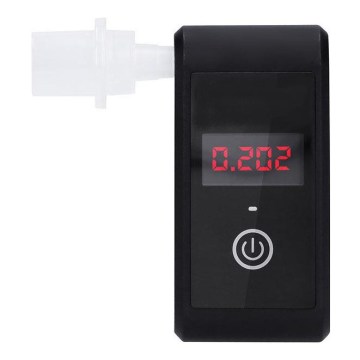 Įkraunamas mini alkotesteris su kuro elemento jutikliu, 0,0–5,0 ‰ BAC, jautrumas 0,08 ‰, 5 V