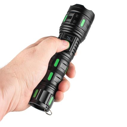 Reguliuojamo ryškumo įkraunamas LED žibintas su powerbank funkcija LED/20W/5V IP44 1200 lm 5000 mAh